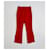 Pantalones rojos de corte recto Msgm Roja  - vista 2