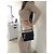 Borsa a spalla Chanel in pelle nera con paillettes blu Nero - vista 2