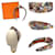Hermès Hermes Knot Bloom Silk Headband Navy blue  - view 2