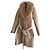 Guess Beige Polyester Coat with Removable Fur