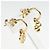 Louis Vuitton Blooming Gold Metallohrringe Golden - Ansicht 2