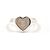 Anello Gucci Heart Interlocking G Argento