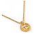 Collana Vintage CD Logo Christian Dior D'oro - vista 2