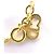 Collana Vintage CD Logo Christian Dior D'oro - vista 6