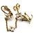 Orecchino LV Floragram di Louis Vuitton D'oro