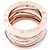 Anello Bulgari 'B.Zero1 Zaha Hadid' in oro rosa e ceramica bianca. - vista 3