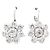 Autre Marque Pendientes de dormir, oro blanco y diamantes. - vista 6