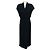 Schwarzes strukturiertes Dillan-Midikleid von Dries van Noten
