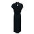 Schwarzes strukturiertes Dillan-Midikleid von Dries van Noten - Ansicht 3