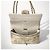 CHANEL 15S GRAFFITI SAC CLASSIQUE MOYEN DOUBLE PLIAGE Noir Blanc Beige Doré Métallisé Gris anthracite - vue 11