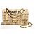 CHANEL 15S GRAFFITI SAC CLASSIQUE MOYEN DOUBLE PLIAGE Noir Blanc Beige Doré Métallisé Gris anthracite - vue 2