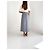 Max Mara Gonna Lunga in Lino Blu Micro Pied-de-Poule - vista 5