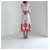 Robe midi Zimmermann Bells Paisley rouge en lin Rose Blanc  - vue 8