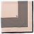 Autre Marque Foulard crema e nero in seta Beige