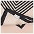 Autre Marque Foulard crema e nero in seta Beige - vista 3