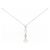 Collana in oro bianco K18 con perle Akoya Mikimoto Argento