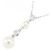 Collana in oro bianco K18 con perle Akoya Mikimoto Argento - vista 3