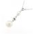 Collana in oro bianco K18 con perle Akoya Mikimoto Argento - vista 4