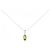 Autre Marque Collana in oro bianco Au750 con peridoto e diamanti Argento