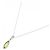 Autre Marque Collana in oro bianco Au750 con peridoto e diamanti Argento - vista 2
