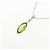 Autre Marque Collana in oro bianco Au750 con peridoto e diamanti Argento - vista 3