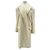 Autre Marque Blazer largo ecru de lana Beige