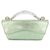 Borsa a mano Alexis Bittar in pelle verde metallizzata