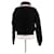Sonia Rykiel Schwarzer Wollpullover mit Reißverschluss  - Ansicht 2