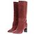 Longchamp Wildlederstiefel Rot Größe 37