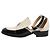 Chanel Mocassini in pelle crema e nera primavera 2015 - taglia EU 38 Crudo