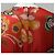 Abito Midi in Seta Floreale Msgm Rosso Multicolore - vista 6