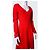 Diane Von Furstenberg Vestido de Paneles con Escote en V Rojo Naranja Roja - vista 2
