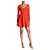 Diane Von Furstenberg Vestido de Paneles con Escote en V Rojo Naranja Roja - vista 5