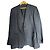 Blazer in lino a spina di pesce grigio per uomo Burberry