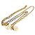 Collana Logo Mania Louis Vuitton Argento D'oro
