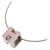 Collier H-Cube Cage d'H d'Hermès Argenté Rose  - vue 1