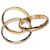Anello Cartier Trinity in oro rosa bianco e giallo 18K - vista 5