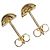 Orecchini a perno in oro giallo 18K con cucitura a croce Tiffany & Co. - vista 5