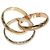 Anello Trinity Cartier in oro rosa bianco e giallo 18K - vista 7
