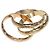 Anello Trinity Cartier in oro rosa bianco e giallo 18K - vista 8
