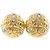 Vintage Matelassé Gold Clip Ohrringe von Chanel Golden