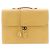 Borsa da lavoro Depeche 38 di Hermès Marrone Giallo