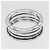 Bulgari Anello B.ZERO1 3 bande in oro bianco 18K Bvlgari - Ansicht 6