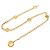 Chanel Gold Plated Medaillon Kettengürtel 31 Rue Cambon Golden