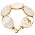 Bracciale Cuff in Madreperla Placcato Oro CC di Chanel D'oro - vista 3