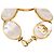 Bracciale Cuff in Madreperla Placcato Oro CC di Chanel D'oro - vista 4