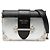 Prada Silberne Saffiano-besetzte Metallic Vitello Cahier Tasche