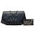 Wallet On Chain Carteira meia-lua em caviar azul CC da Chanel com corrente Azul marinho - vista 8