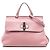 Borsa Gucci Pink Medium Calfskin Bamboo Daily Rosa