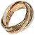 Anello Cartier Trinity in oro rosa bianco e giallo 18K
